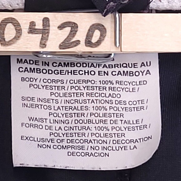 Nike Drawstring Athletic Running Shorts Womens Size Small Black White - Picture 6 of 8